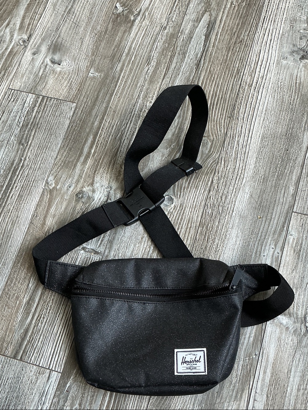 Herschel Supply Company Black Waist Pack with Front Zip